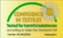 Confidence in Textiles, tested for harmful substances